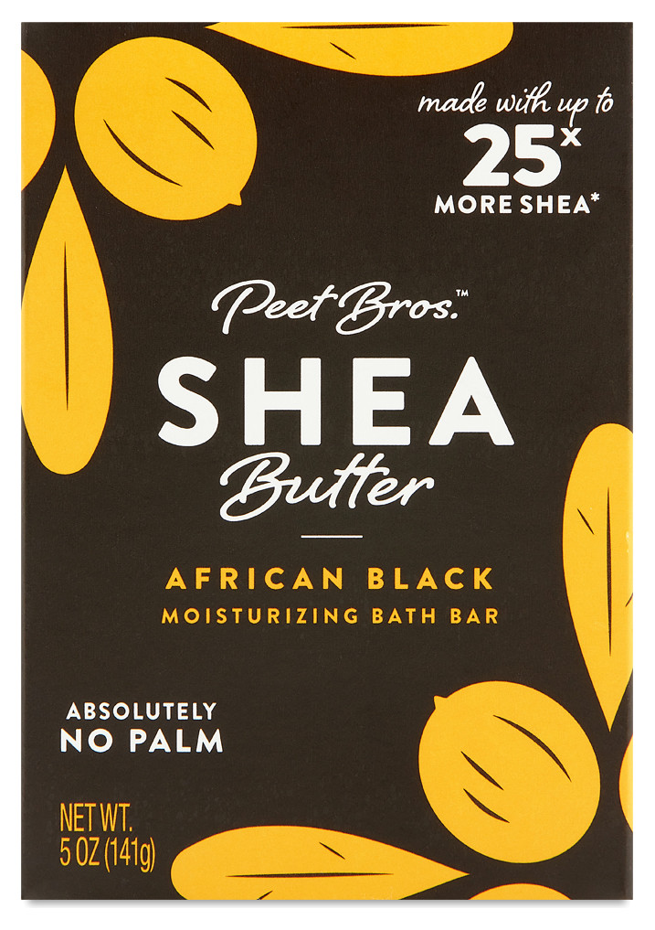Peet Bros Shea Butter African Black Soap - Nourishing & Hydrating Cleanser