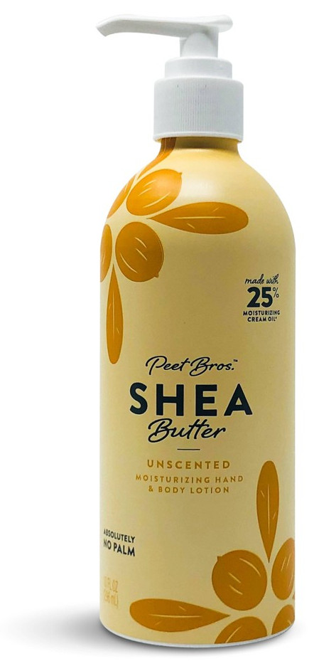 Peet Bros Shea Butter Body Lotion - Nourishing Argan & Sandalwood Scent