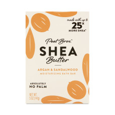 Peet Bros Shea Butter Bath Bar - Nourishing Argan & Sandalwood