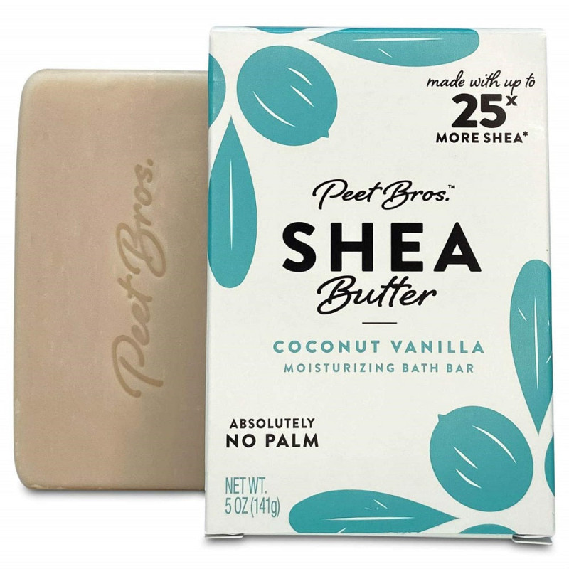 Peet Bros Shea Butter Bath Bar - Nourishing Argan & Sandalwood