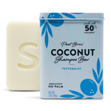 Peet Bros Coconut Shampoo Bar - Refreshing Peppermint Cleanse