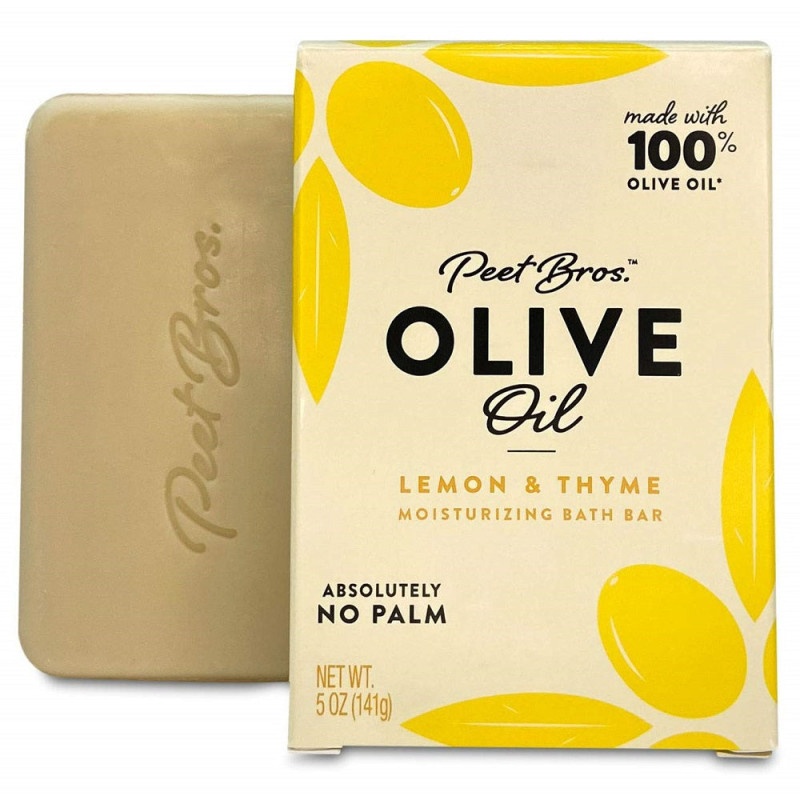 Peet Bros Shea Butter Bath Bar - Coconut/Vanilla Scented Moisturizing Soap