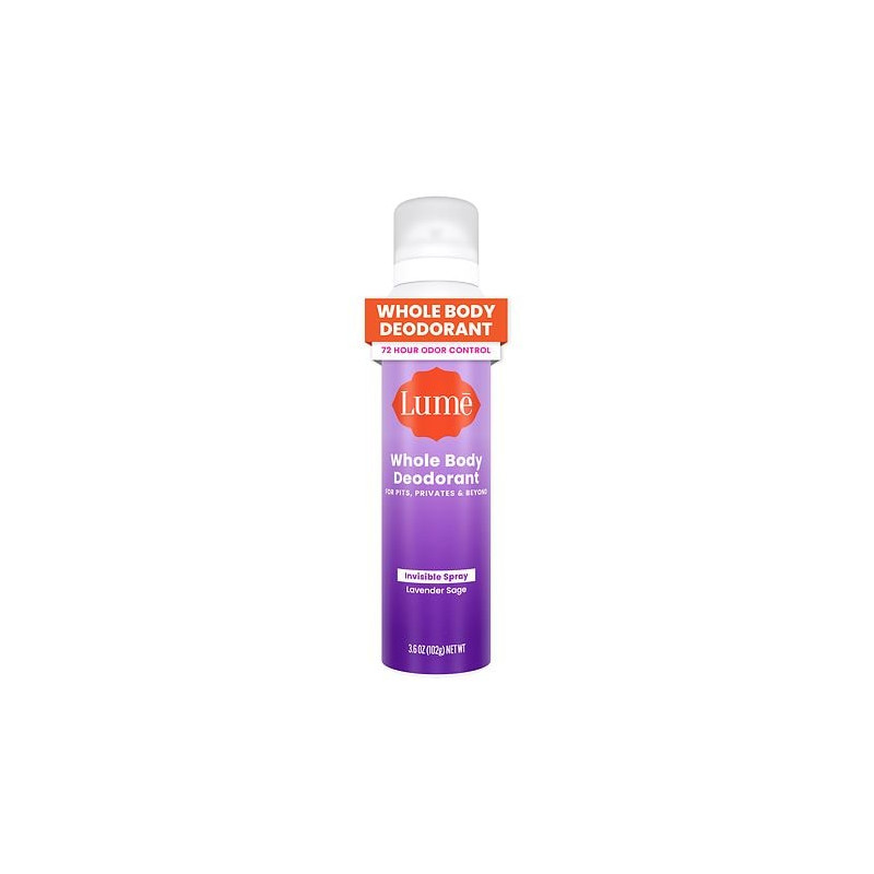 Lume Lume 72hr Whole Body Deodorant Invisible Spray, Lavender Sage, 3.6 oz
