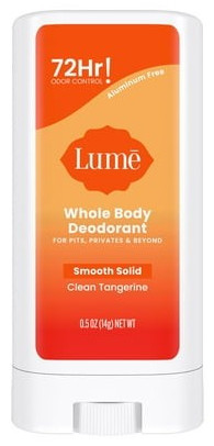 Lume Solid Deo 0.5oz Mini Stick - Tangerine