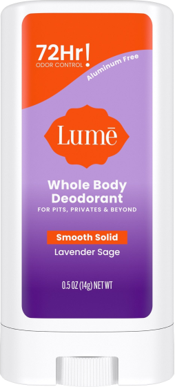 Lume Solid Deo 0.5oz Mini Stick - Tangerine