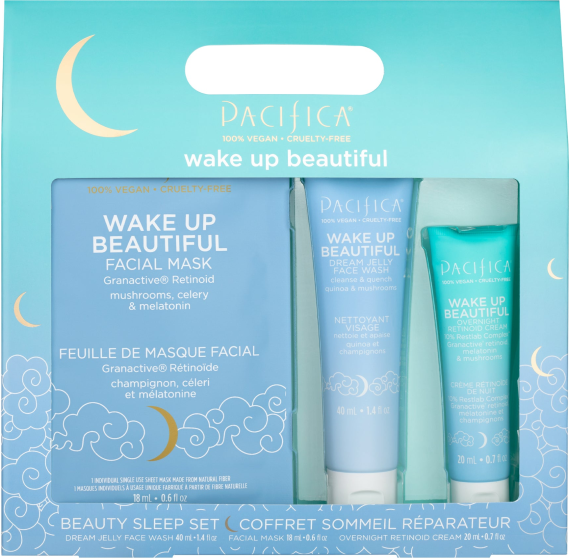 Pacifica Wake Up Beautiful Beauty Sleep Set - Revitalize Your Skin Overnight