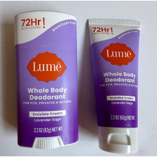 Lume Deo Cream 2.2oz Tube Lavender F