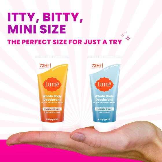 Lume Deo Cream 0.5 oz Mini Tube - Powder