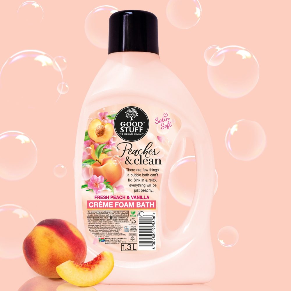 Peaches and clean Bub ble Foam 1.3 L / 44 fl oz